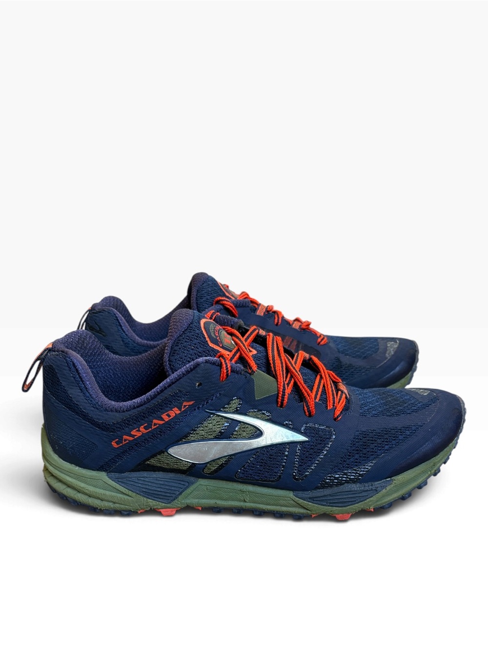 Brooks Cascadia 11 Trail Running Shoes Men’s 10 Navy/Orange